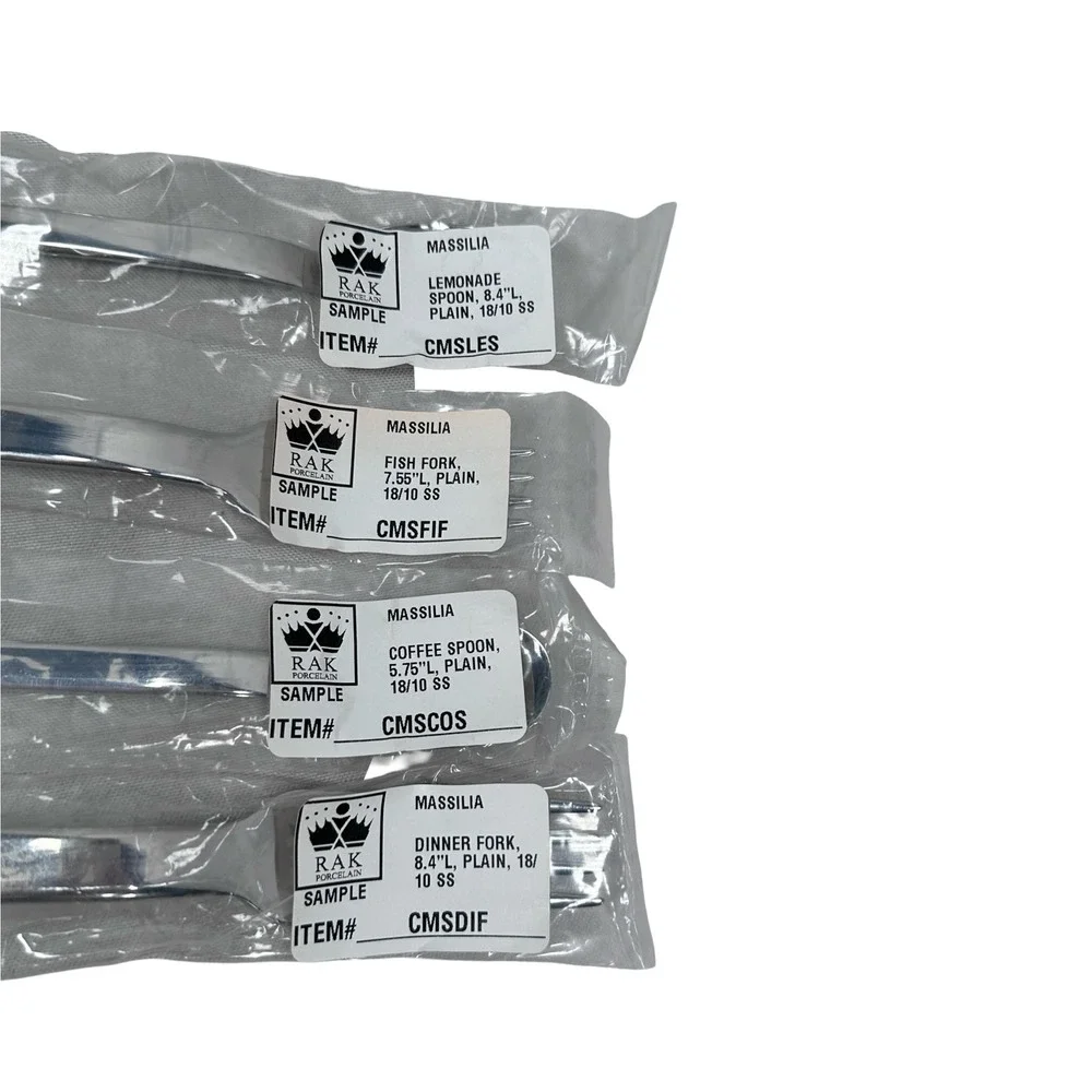 RAK Porcelain Massilia 18/10 Stainless Steel Flatware Mixed Sample Lot 16 New‎